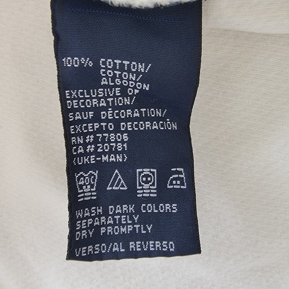 🟠4 for $25🟠 TOMMY HILFIGER COTTON CREW NECK PULLOVER SHIRT SIZE LARGE - Picture 8 of 9